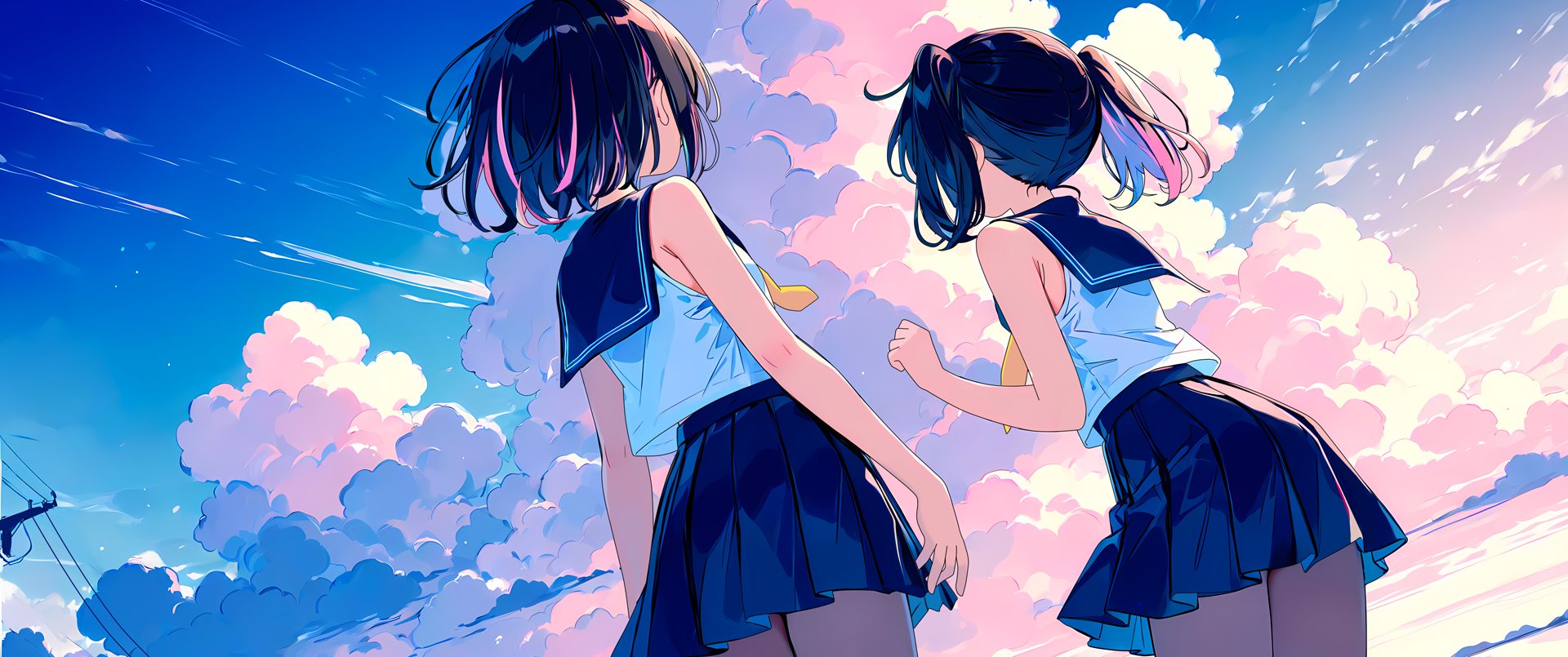 夏空の二人