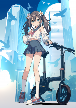 休日は誰もいない街。『新宿にいる!』展メインビジュアル。 新宿ライド(2024)